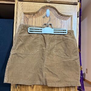 F & F Brown Corduroy Mini Skirt
